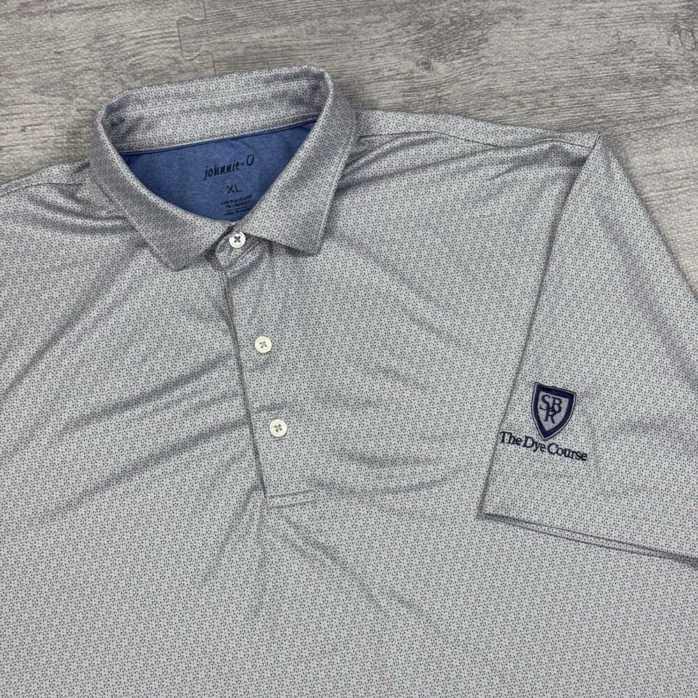 Johnnie-O x Stonebridge Ranch Golf Club Men XL AOP Polo Performance PREPPY EUC